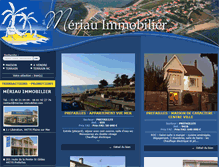 Tablet Screenshot of meriau-immobilier.com